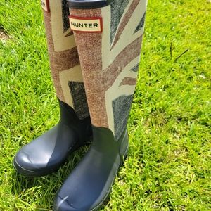 Union Jack Tall Hunter Boots
